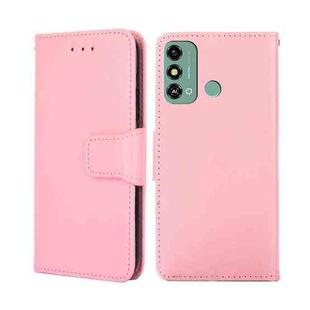 For ZTE Blade A53 4G Crystal Texture Leather Phone Case(Pink)