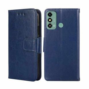 For ZTE Blade A53 4G Crystal Texture Leather Phone Case(Royal Blue)