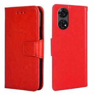 For ZTE Anshin Family Crystal Texture Leather Phone Case(Red)