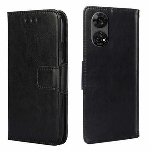 For ZTE Anshin Family Crystal Texture Leather Phone Case(Black)