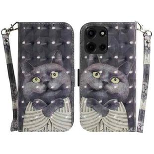 For Motorola Moto G 5G 2025 3D Colored Flip Leather Phone Case(Hug Cat)