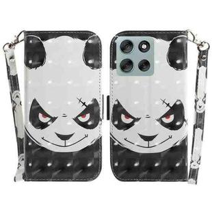 For Motorola Moto G56 5G / G66j 5G / G66y 5G 3D Colored Flip Leather Phone Case(Angry Bear)