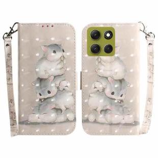 For Motorola Moto G86 5G 3D Colored Flip Leather Phone Case(Squirrels)