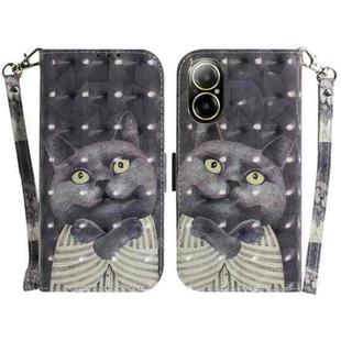 For Realme C67 4G Global 3D Colored Horizontal Flip Leather Phone Case(Hug Cat)