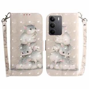 For Realme C75 3D Colored Horizontal Flip Leather Phone Case(Squirrels)