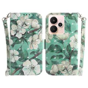 For Realme 15 5G / Realme 15 Pro 5G 3D Colored Horizontal Flip Leather Phone Case(Watercolor Flower)