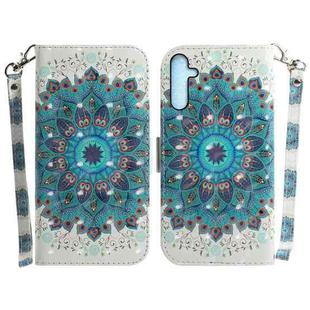 For Samsung Galaxy A25 5G 3D Colored Horizontal Flip Leather Phone Case(Peacock Wreath)