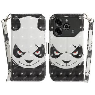 For Tecno Pova 6 / Pova 6 Pro 3D Colored Horizontal Flip Leather Phone Case(Angry Bear)