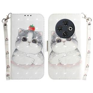 For Tecno Spark 30C 3D Colored Horizontal Flip Leather Phone Case(Cute Cat)