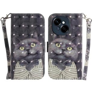 For Tecno Spark Go 1 / Pop 9 Pro 3D Colored Horizontal Flip Leather Phone Case(Hug Cat)