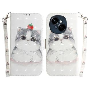 For Tecno Spark Go 1 / Pop 9 Pro 3D Colored Horizontal Flip Leather Phone Case(Cute Cat)