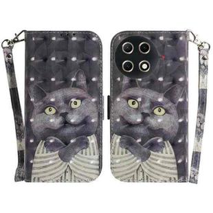 For Tecno Camon 30S / Camon 30S Pro 3D Colored Horizontal Flip Leather Phone Case(Hug Cat)