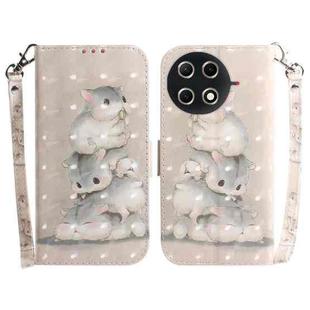 For Tecno Camon 30S / Camon 30S Pro 3D Colored Horizontal Flip Leather Phone Case(Squirrels)