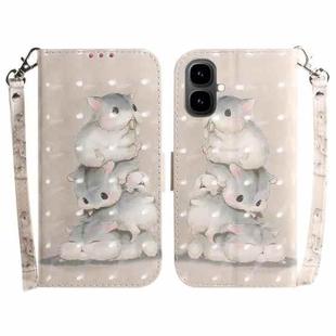 For Tecno Pop 10 / Spark Go 2 4G 3D Colored Horizontal Flip Leather Phone Case(Squirrels)