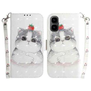 For Tecno Pop 10 / Spark Go 2 4G 3D Colored Horizontal Flip Leather Phone Case(Cute Cat)