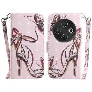 For Tecno Pop 9 5G / Spark 30C 5G 3D Colored Horizontal Flip Leather Phone Case(Butterfly High-heeled)
