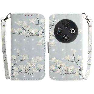 For Tecno Pop 9 5G / Spark 30C 5G 3D Colored Horizontal Flip Leather Phone Case(Magnolia)