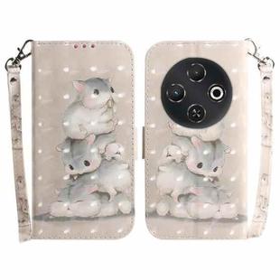For Tecno Pop 9 5G / Spark 30C 5G 3D Colored Horizontal Flip Leather Phone Case(Squirrels)