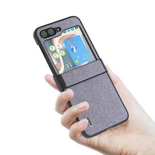 For Samsung Galaxy Z Flip5 ABEEL 3 in 1 Glitter Series PU Phone Case(Black)