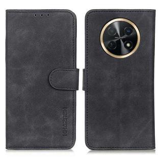 For Huawei Nova Y91 4G / Enjoy 60X KHAZNEH Retro Texture Horizontal Flip Leather Phone Case(Black)