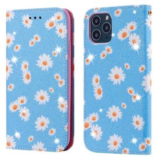 For iPhone 11 Pro Glittering Daisy Magnetic Horizontal Flip Leather Case with Holder & Card Slots & Photo Frame(Blue)