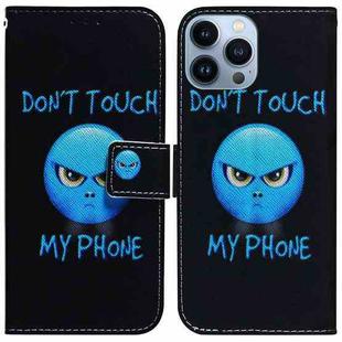 For iPhone 15 Pro Coloured Drawing Flip Leather Phone Case(Anger)