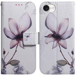 For iPhone SE 2024 Coloured Drawing Flip Leather Phone Case(Magnolia)