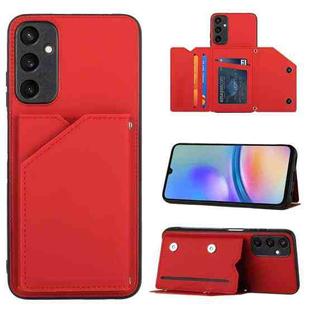 For Samsung Galaxy A15 Skin Feel PU + TPU + PC Card Slots Phone Case(Red)