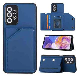 For Samsung Galaxy A23 4G/5G Skin Feel PU + TPU + PC Card Slots Phone Case(Royal Blue)