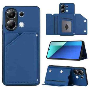 For Xiaomi Redmi Note 13 4G Global Skin Feel PU + TPU + PC Card Slots Phone Case(Royal Blue)