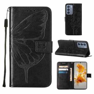 For Infinix Zero 5G 2023 / T781 Embossed Butterfly Leather Phone Case(Black)