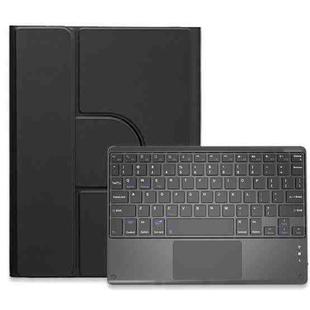 For iPad 10.2 2021 / Air 2019 Square Button 360 Degree Rotatable Bluetooth Keyboard Leather Case with Touchpad(Black)