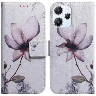 For Xiaomi Redmi 12 Coloured Drawing Flip Leather Phone Case(Magnolia)