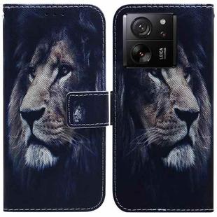 For Xiaomi 13T / 13T Pro / Redmi K60 Ultra Coloured Drawing Flip Leather Phone Case(Lion)