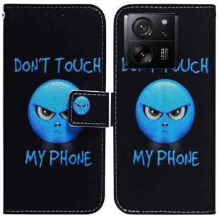 For Xiaomi 13T / 13T Pro / Redmi K60 Ultra Coloured Drawing Flip Leather Phone Case(Anger)