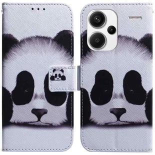 For Xiaomi Redmi Note 13 Pro+ 5G Coloured Drawing Flip Leather Phone Case(Panda)