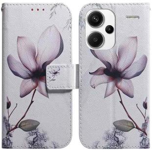 For Xiaomi Redmi Note 13 Pro+ 5G Coloured Drawing Flip Leather Phone Case(Magnolia)