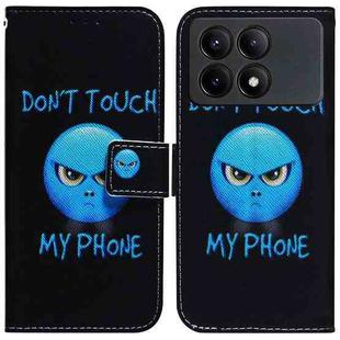 For Xiaomi Redmi K70E / Poco X6 Pro Coloured Drawing Flip Leather Phone Case(Anger)