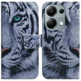 For Xiaomi Redmi Note 13 Pro 4G Coloured Drawing Flip Leather Phone Case(Tiger)