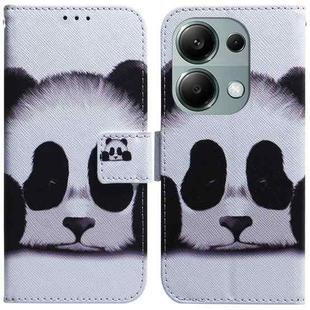 For Xiaomi Poco M6 Pro 4G Coloured Drawing Flip Leather Phone Case(Panda)