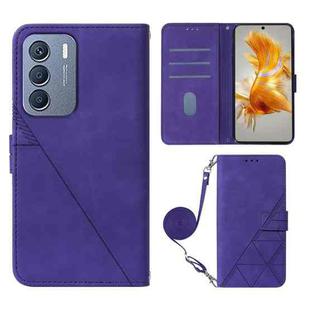 For Infinix Zero 5G 2023 / T781 Crossbody 3D Embossed Flip Leather Phone Case(Purple)