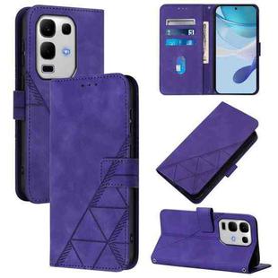 For Infinix Note 50s Crossbody 3D Embossed Flip Leather Phone Case(Purple)