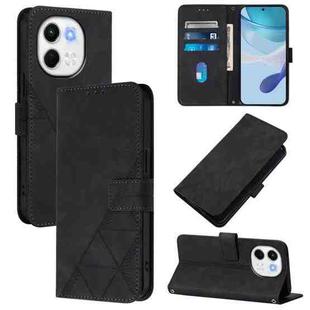 For Tecno Spark 30 5G / Pova 6 Neo 5G Crossbody 3D Embossed Flip Leather Phone Case(Black)