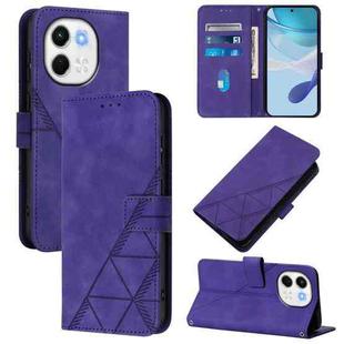 For Tecno Spark 30 5G / Pova 6 Neo 5G Crossbody 3D Embossed Flip Leather Phone Case(Purple)