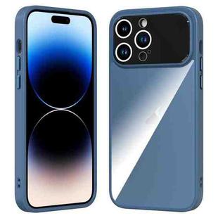 For iPhone 15 Pro Large Window Acrylic + TPU Phone Case(Sapphire)