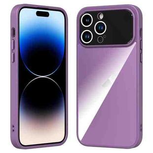 For iPhone 14 Pro Max Large Window Acrylic + TPU Phone Case(Night Purple)