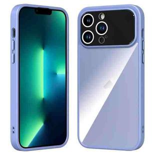 For iPhone 13 Pro Max Large Window Acrylic + TPU Phone Case(Grass Ash)