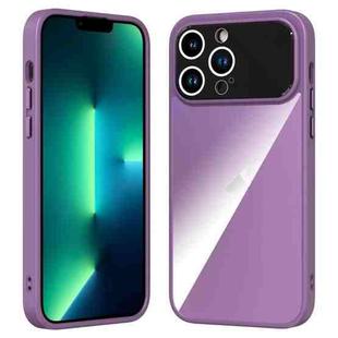 For iPhone 13 Pro Max Large Window Acrylic + TPU Phone Case(Night Purple)