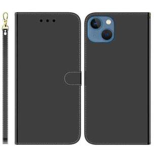 For iPhone 15 Plus Imitated Mirror Surface Leather Phone Case(Black)