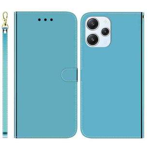 For Xiaomi Redmi 12 Imitated Mirror Surface Leather Phone Case(Blue)